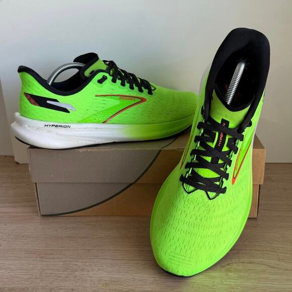Brooks Hyperion ‘Green Gecko’ Men Athletic Running Sneakers - SZ  11 - Picture 6 of 12